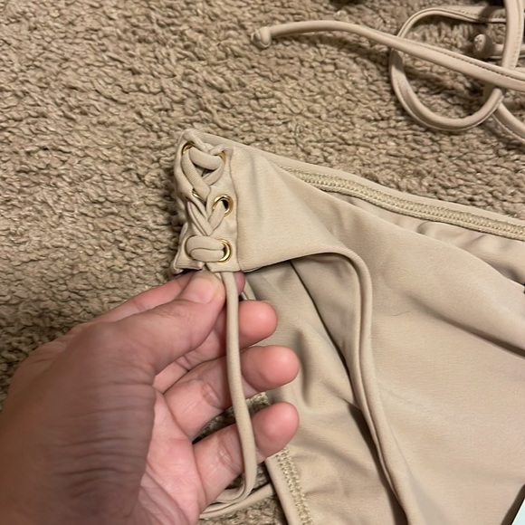 NWT luli fama 2pc la corredera cemento tan Sz S/M - Picture 3 of 5